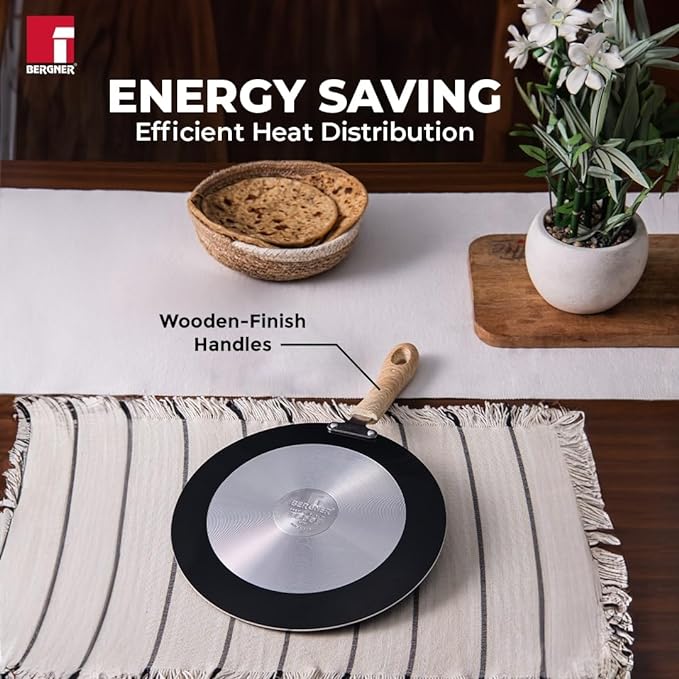 Bergner Bellini Plus Aura 5-Layer Non-Stick 28 cm Roti Tawa