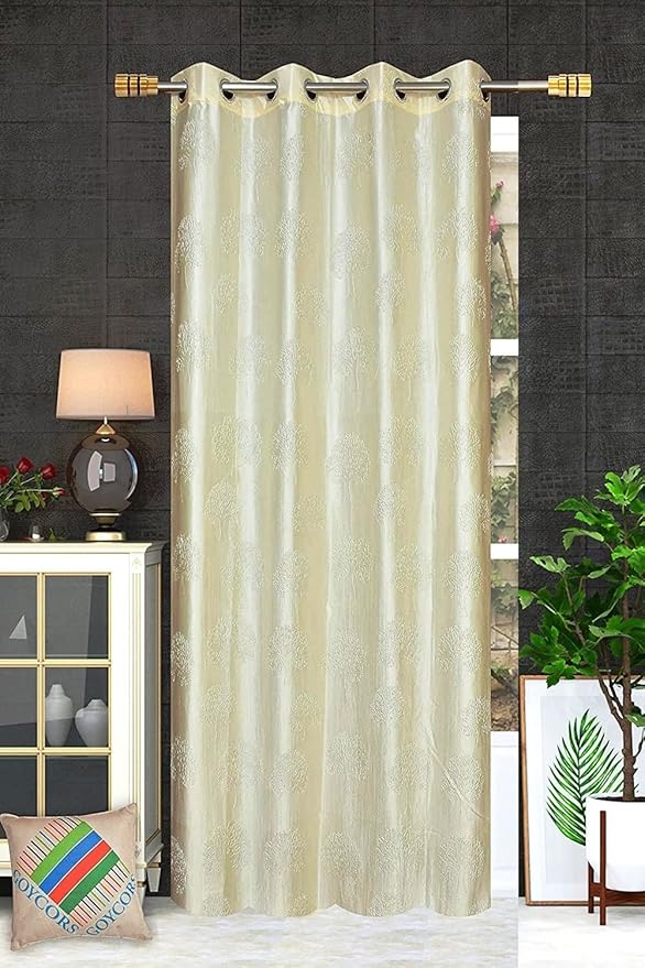 Fresh From Loom Window Curtains 6 Feet Long High Tenacity Yarn Polyester Punch Curtains Premium