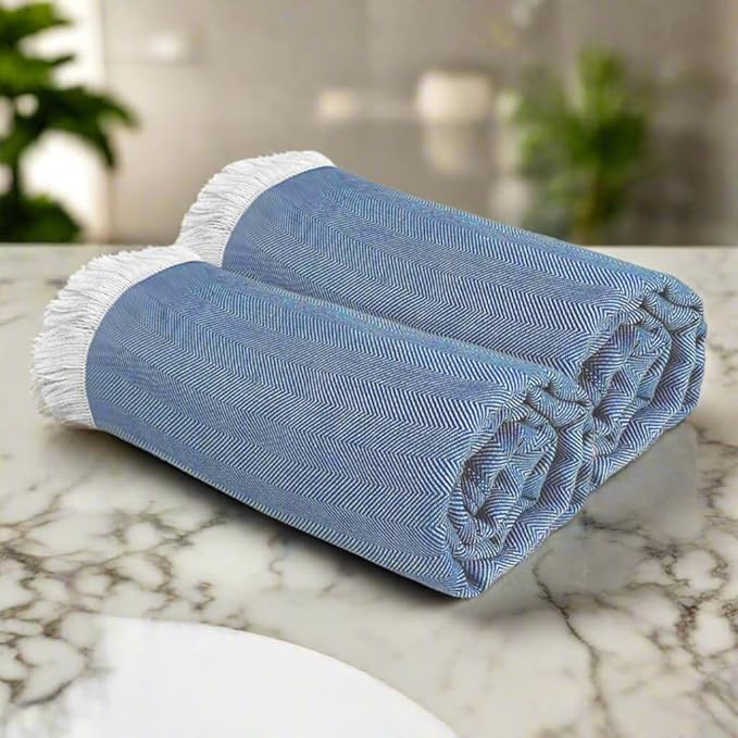 Heelium Bamboo Bath Towel Ultra Soft & Lightweight Highly Absorbent & Fast Drying Turkish Towel for Bath
