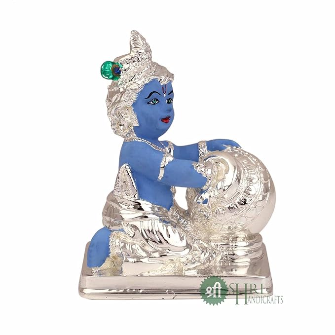 Indicast Gold & Silver Plated Resin Lord Hanuman Idol Murti for Home & Office Decor & Gifts