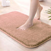 Luxe Home International Microfiber Luxe Home Bath Mat Super Soft Non Slip Vegas Mats Rectangular Colour Peach