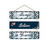 Artvibes Always Believe in Yourself Quote Wooden Wall Hanger for Home Decor | Artwork Ornaments Hanging