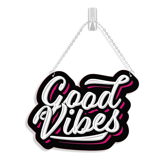 Blue Finch Wall Hanging Decor Good Vibes Home Decor Item For living Room and Bedroom