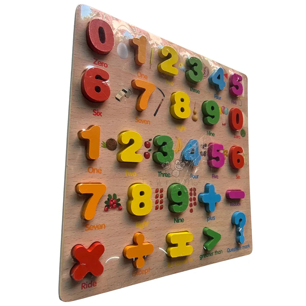 Trinkets & More 123 Numbers Puzzles Game Learning Board  Maths Toy for Toddlers Preschoolers Early Educational 2+ Years 