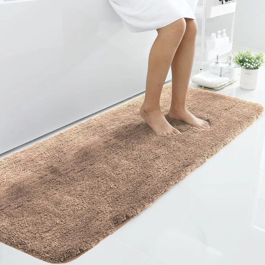 Luxe Home International Microfiber Runner Super Soft Non Slip Vegas Rugs 2X5 Ft Colour Rust