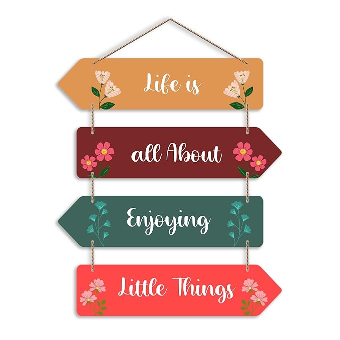 Artvibes Motivational Quotes Decorative Wall Art Mdf Wall Hanger for Living Room | Artworks Wall Hangings