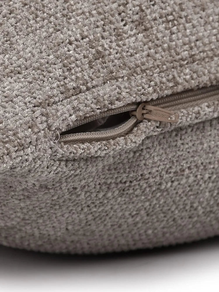 Sashaa World Colour Grey Chenille Cushion Cover Soft And Durable Decorative Pillow Cover