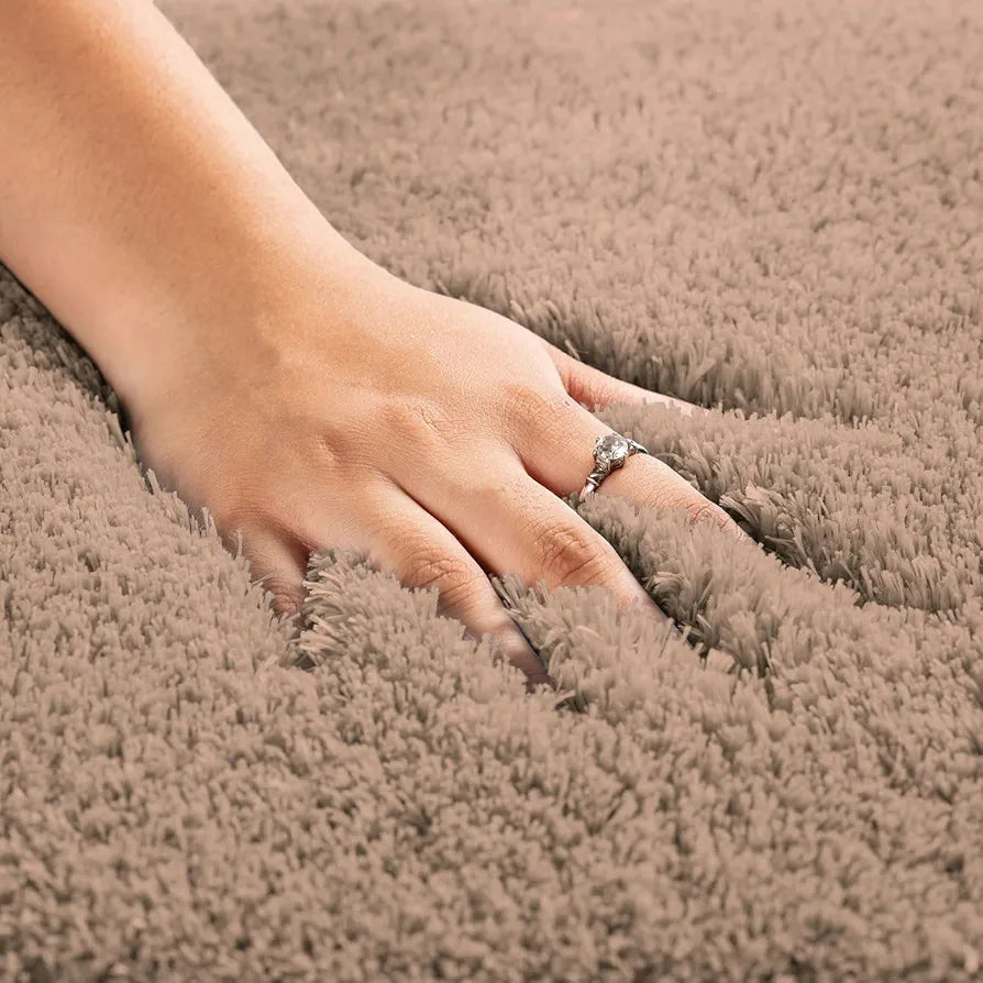 Luxe Home International Carpet Super Soft Anti Slip Vegas Rectangular Rugs 3X5 Feet Colour Rust