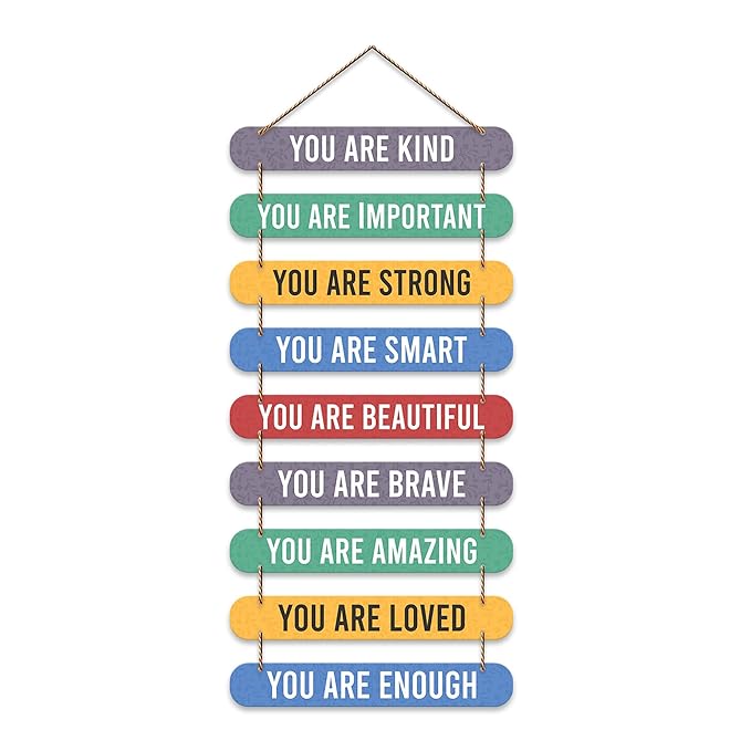 Artvibes Positive Quotes Mdf Wooden Wall Hanging for Home Livingroom Art Items | Home Decor Items
