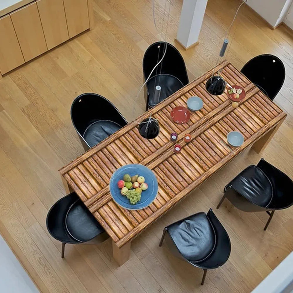 Jaamso Royals Brown Wooden Sve Peel & Stick Wallpaper Multicolor