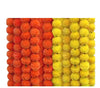 10 Pcs Indian Handmade Artificial Marigold Garland Flowers 5 Feet 5 Yellow + 5 Orange