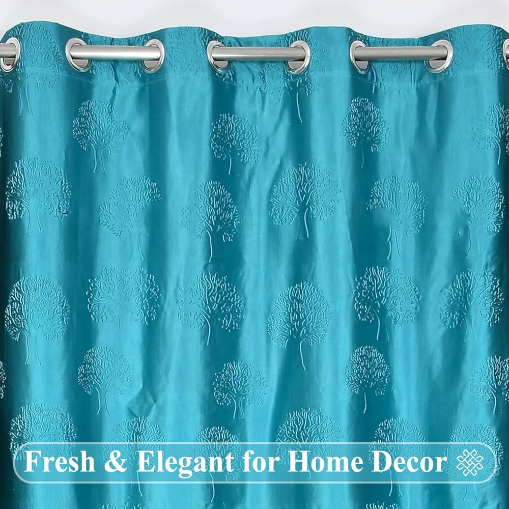 Fresh From Loom Curtains For Door 7 Feet Long Door Window Curtain Premium Polyester Punch Parda