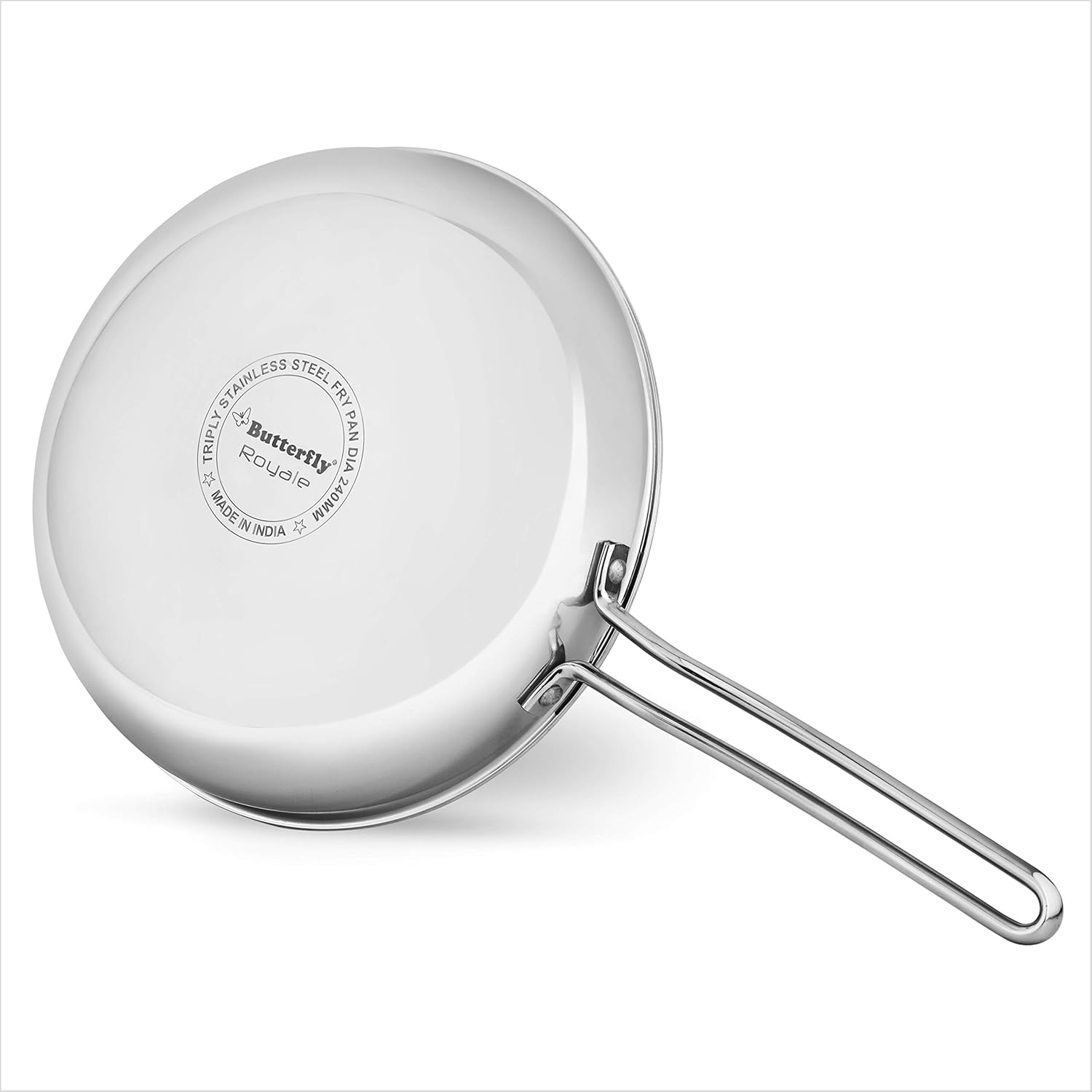 Butterfly Royale Tri-ply Fry Pan | 240 Mm | 2 Litre | Stay Cool Handle | Induction Compatible