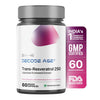 Decode Age 99.5% Pure Trans Resveratrol 250mg Capsules - 60 Caps