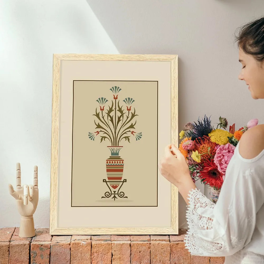 ArtX Paper Vintage Paintings with Frame Set of 3