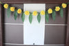 Artificial Yellow Marigold Flowers with Mango Leaf Door Toran Yellow
