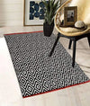 The Home Talk Handmade Cotton Carpet Diamond Reversible Mats Area Rugs for Bedroom