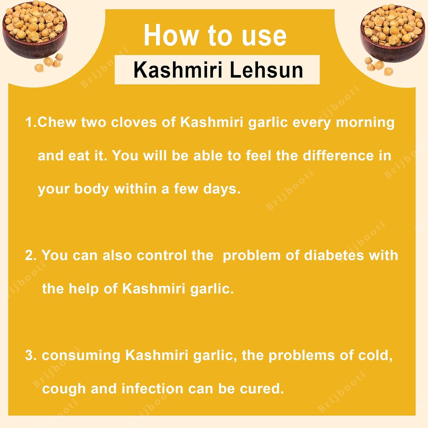 Brijbooti Birju Mahavir Kashmiri Lehsun - 100 gms