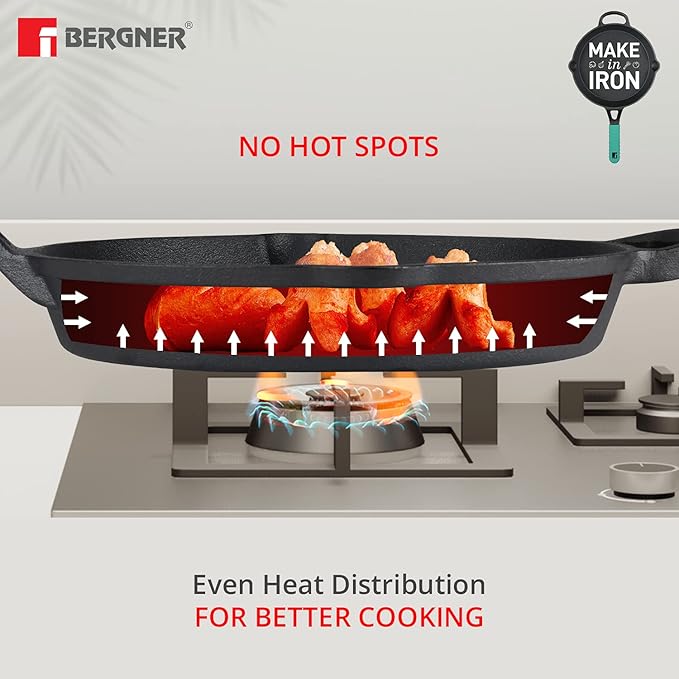 Bergner Elements Cast Iron 26 Cm Fry Pan