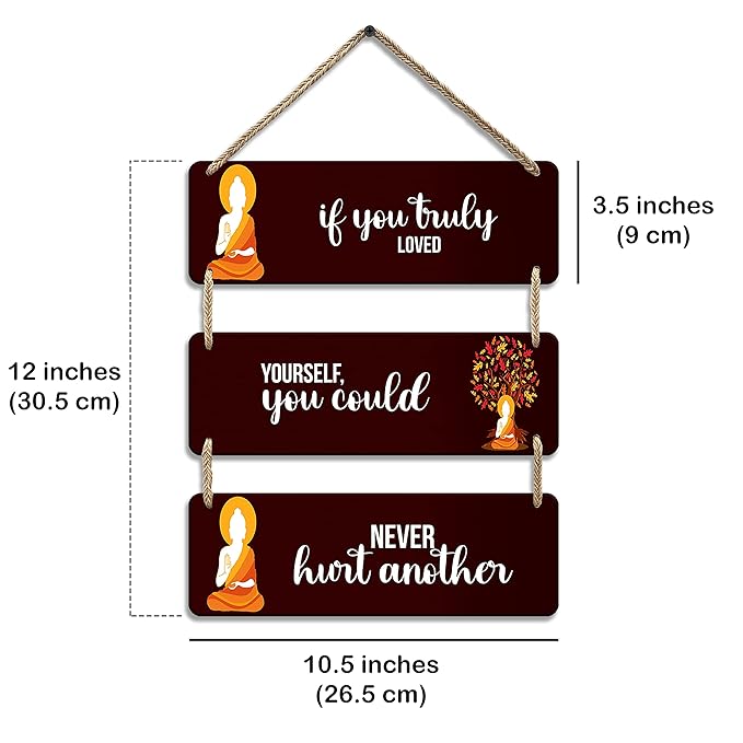 Sehaz Artworks Buddha Wall Hangings Decorative Items for Home Home Decor Items  -3-0014