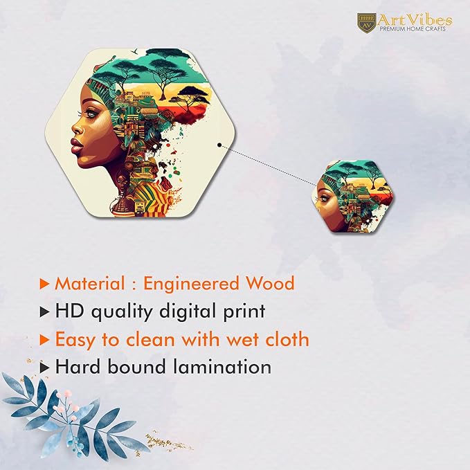 Artvibes Decorative Wooden Wall Hanging Decoration for Home | Quotes Decor Item | Pack of 13 Pieces