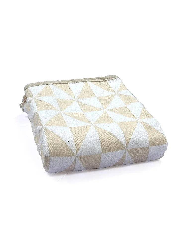 Saral Home Soft Microfiber 1 Seater Sofa Cover Throw Colour White