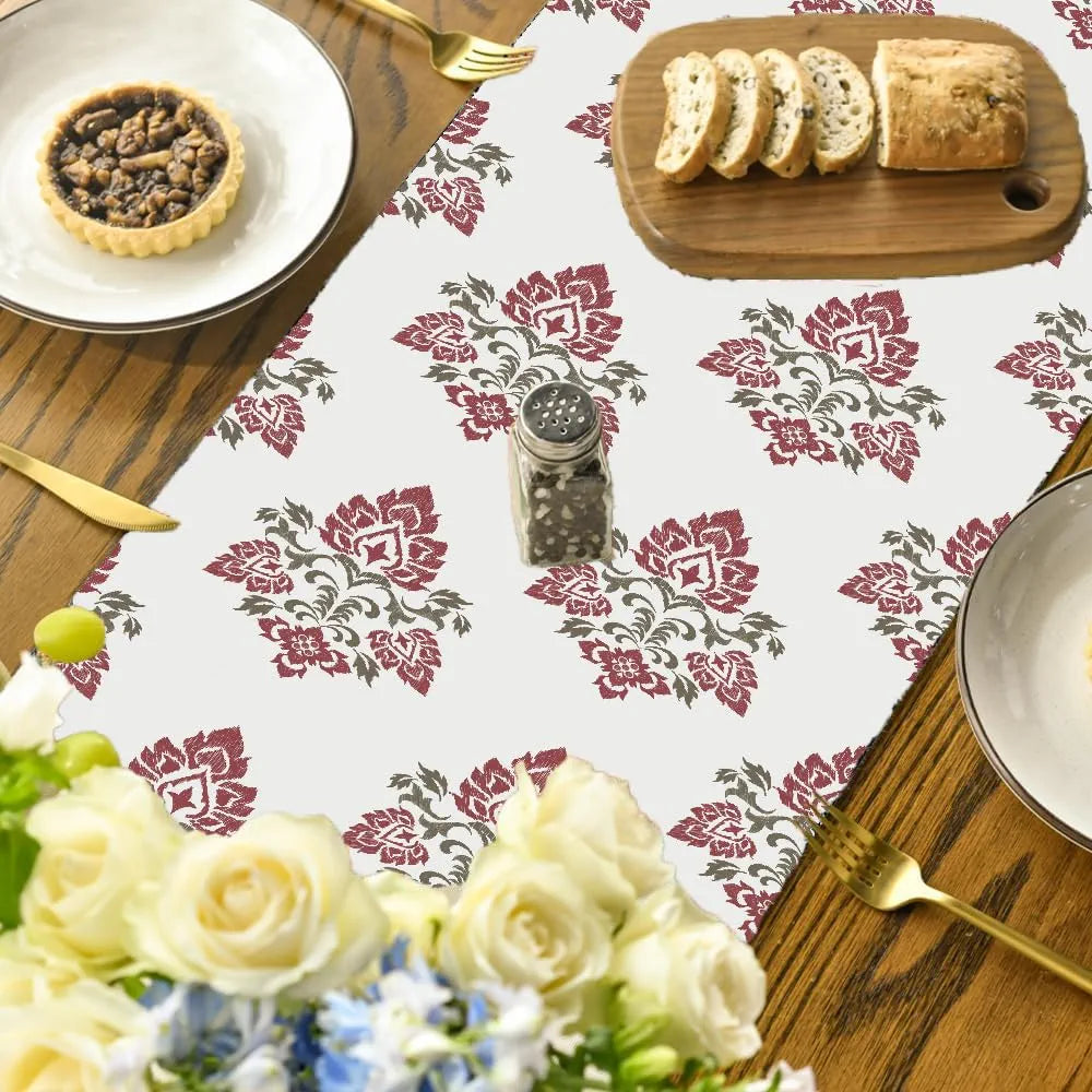 Ishro Home Premium Table Runner Colour Retro