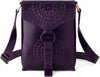 Leather Handmade Girls And Women’s Small Cross Body Sling Bag | Purple Colour