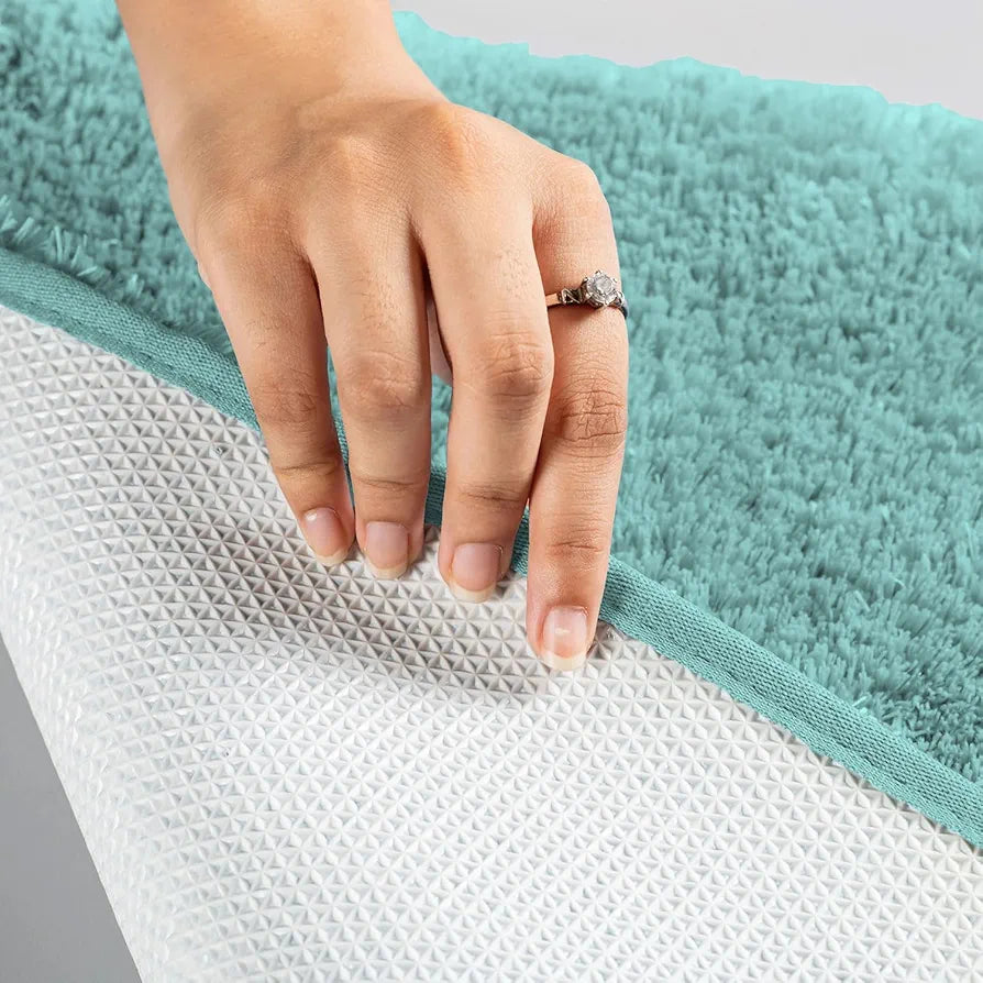 Luxe Home Bath Mat Super Soft Non Slip Vegas Mats 60x90 cm Colour Aqua