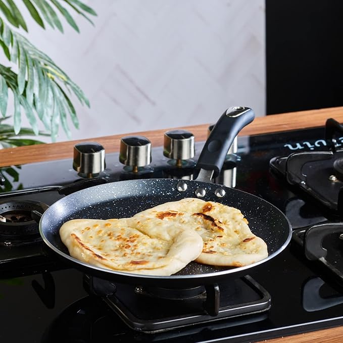 Vinod Zest Marbilo Aluminium Non Stick Dosa Tawa - 28 cm | 3 mm Thick | 5 Layer Coating