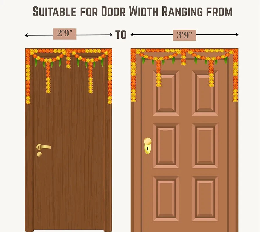 Crystal Hanging Artificial Flower Toran for Main Door Entrance