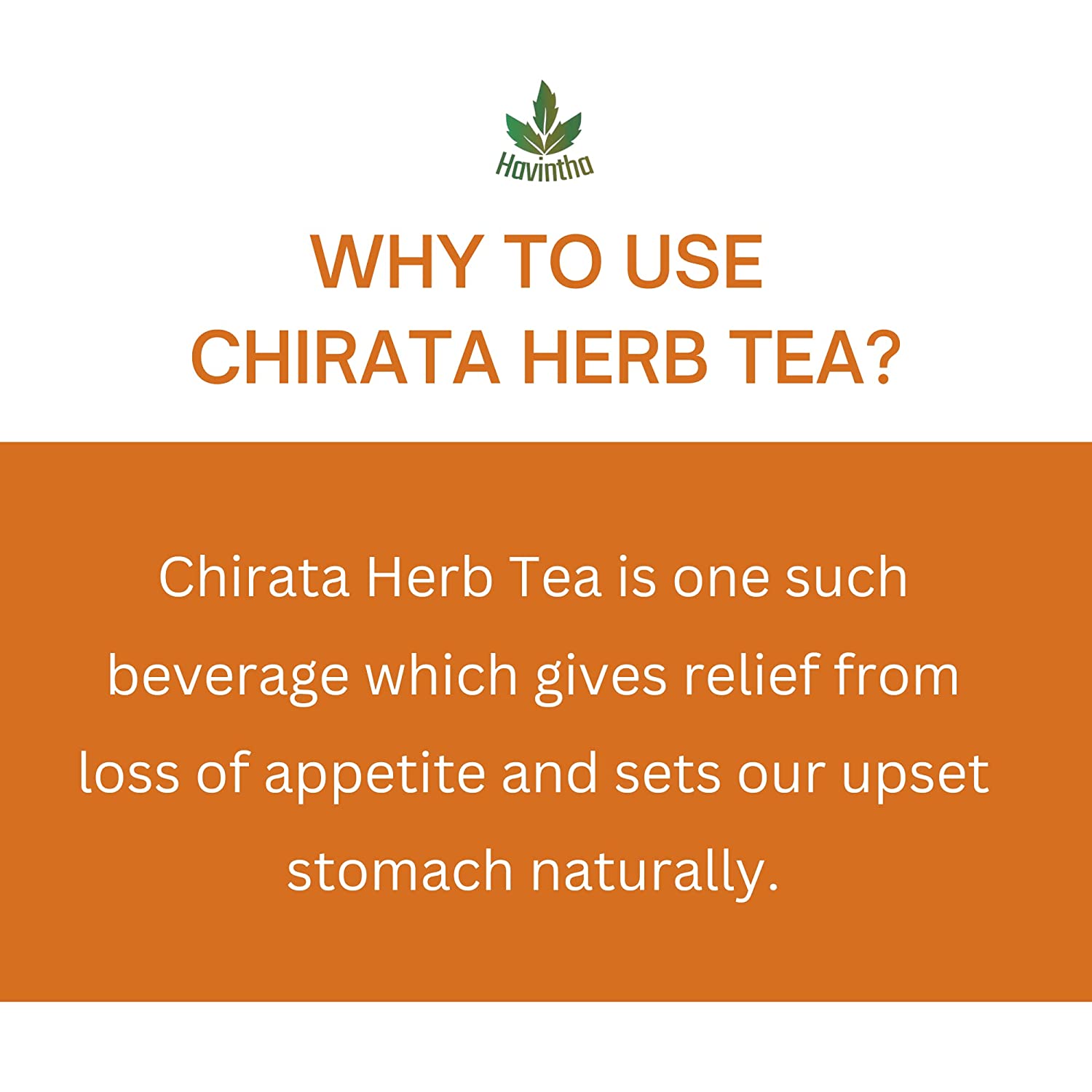 Havintha Natural Chirata Tea  - 25 Tea Bags