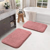 Luxe Home International Bath Mat Super Soft Ultra Absorbent Rectangular Mat Colour Pink (Pack of 2)