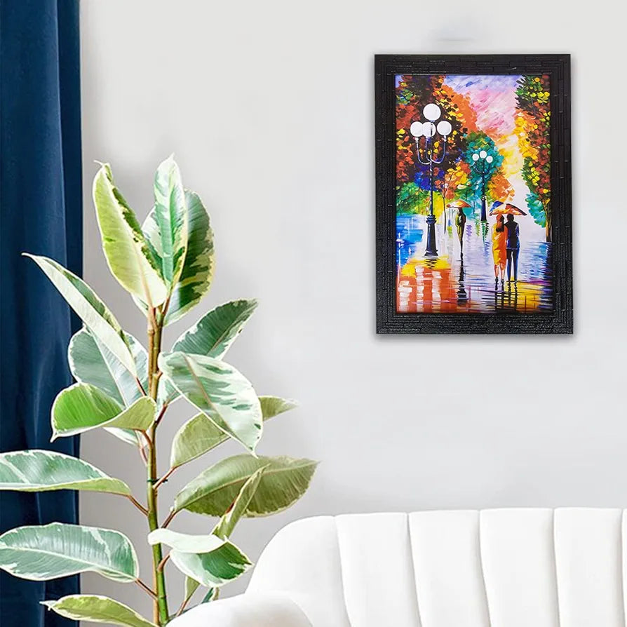 Lifehaxtore Abstract Art Wooden Framed Painting Zen Modern Art - Model 2