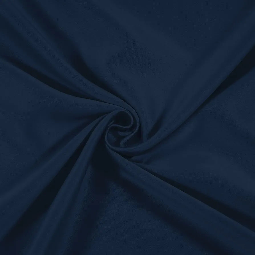 Cloth Fusion Blackout Window Curtains 5 Feet Long Set of 2 Room Darkening Blackout Indigo Blue
