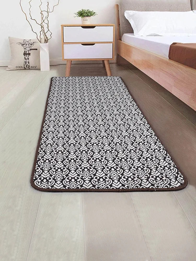 Saral Home Fleur Designer Soft Cotton Durable & Washable Multipurpose Runner Colour Multicolour