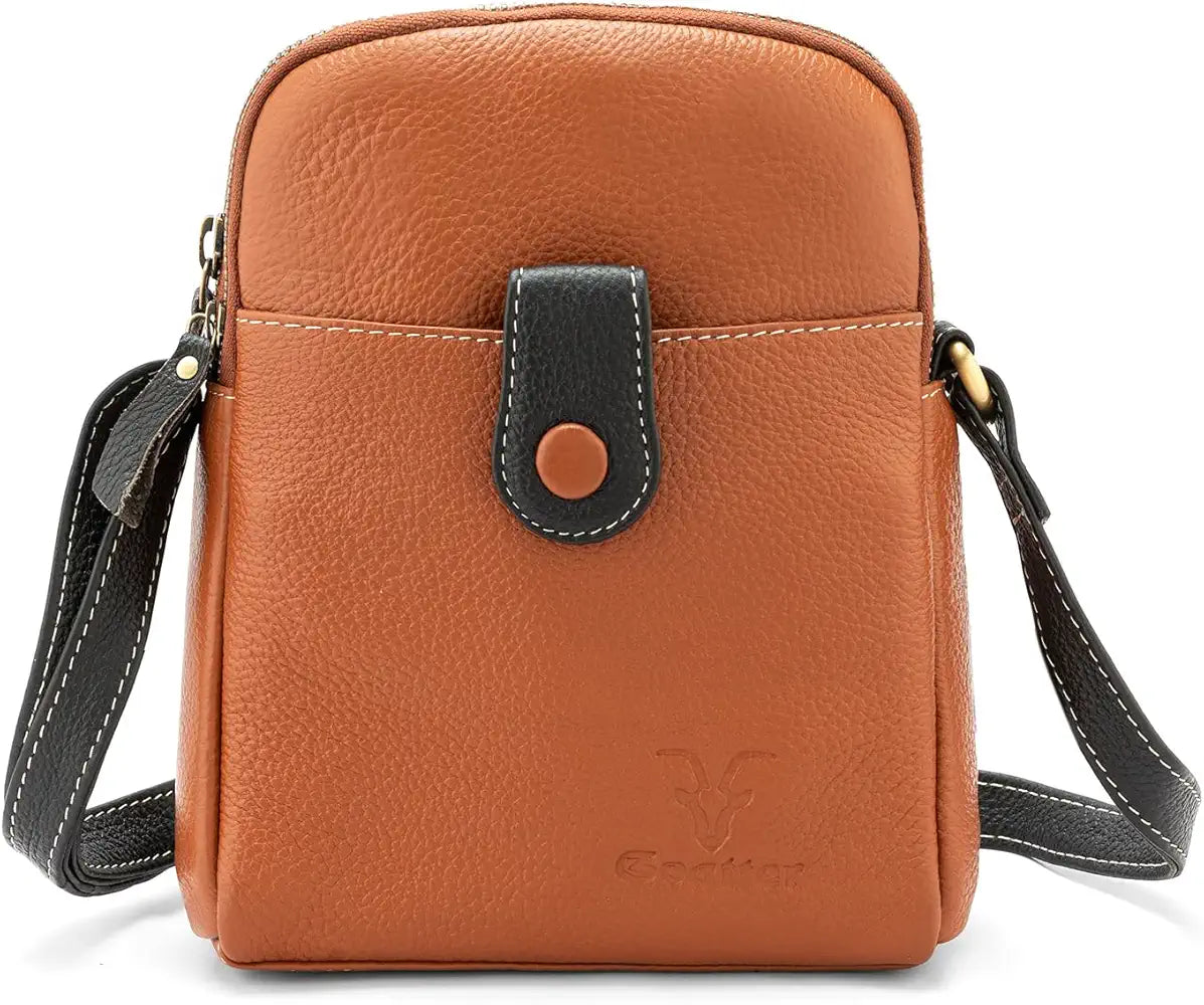 Goatter Genuine Leather Small Sling Cross-Body Bag For Girls And Women's