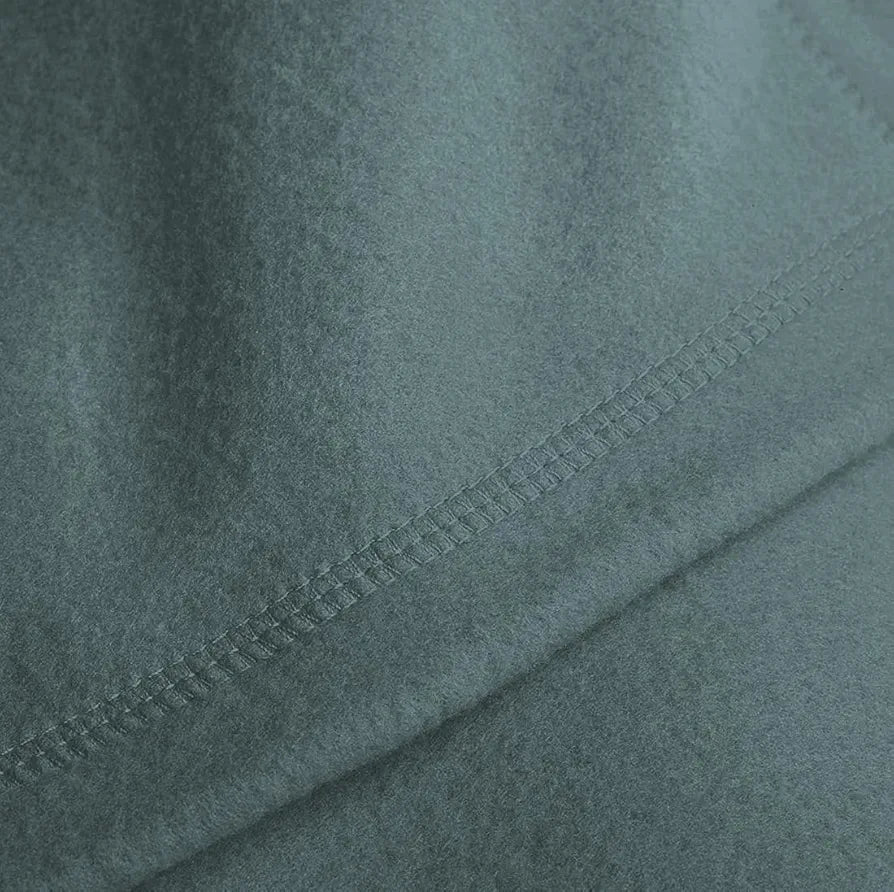 Cloth Fusion Polar Fleece AC Blanket for Winter Single Bed Soft Woolen Blanket for Travel & Sleeping Charcoal