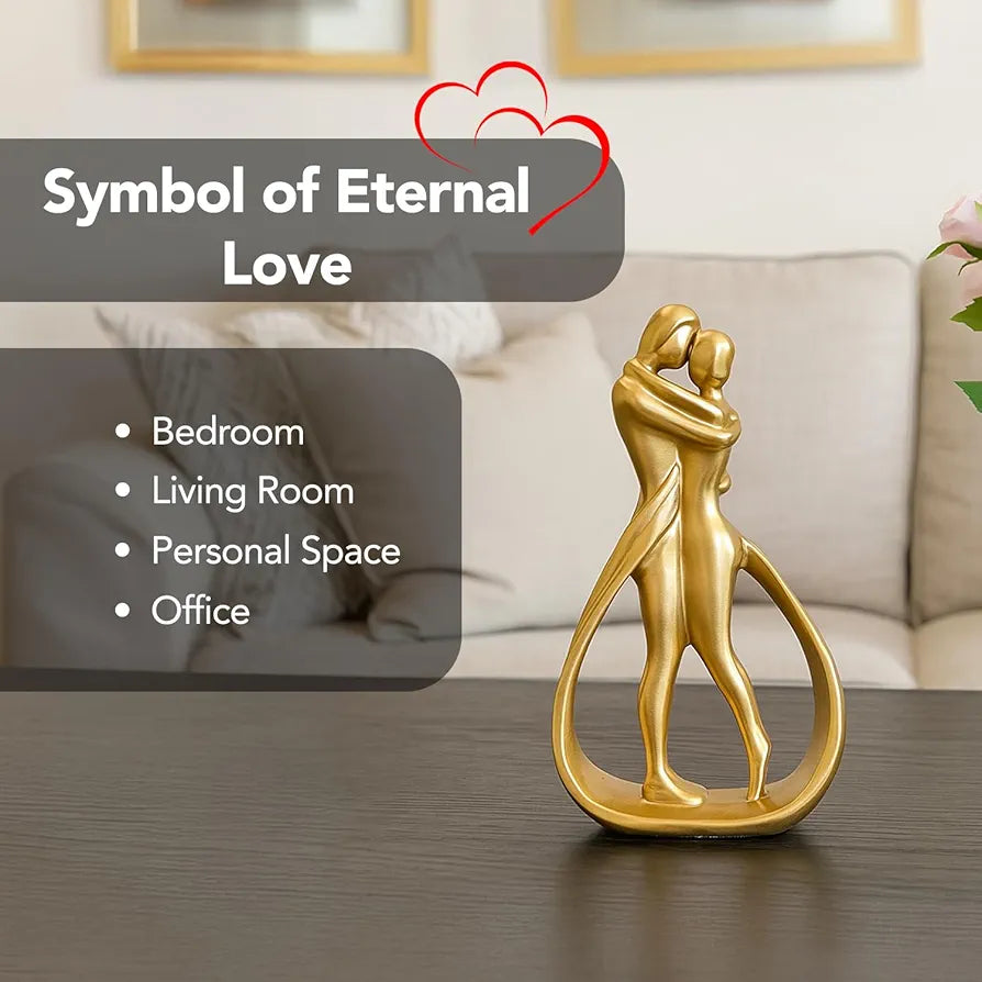 Ekhasa Nostrae Resin Cute Couples Show Pieces Golden Couple