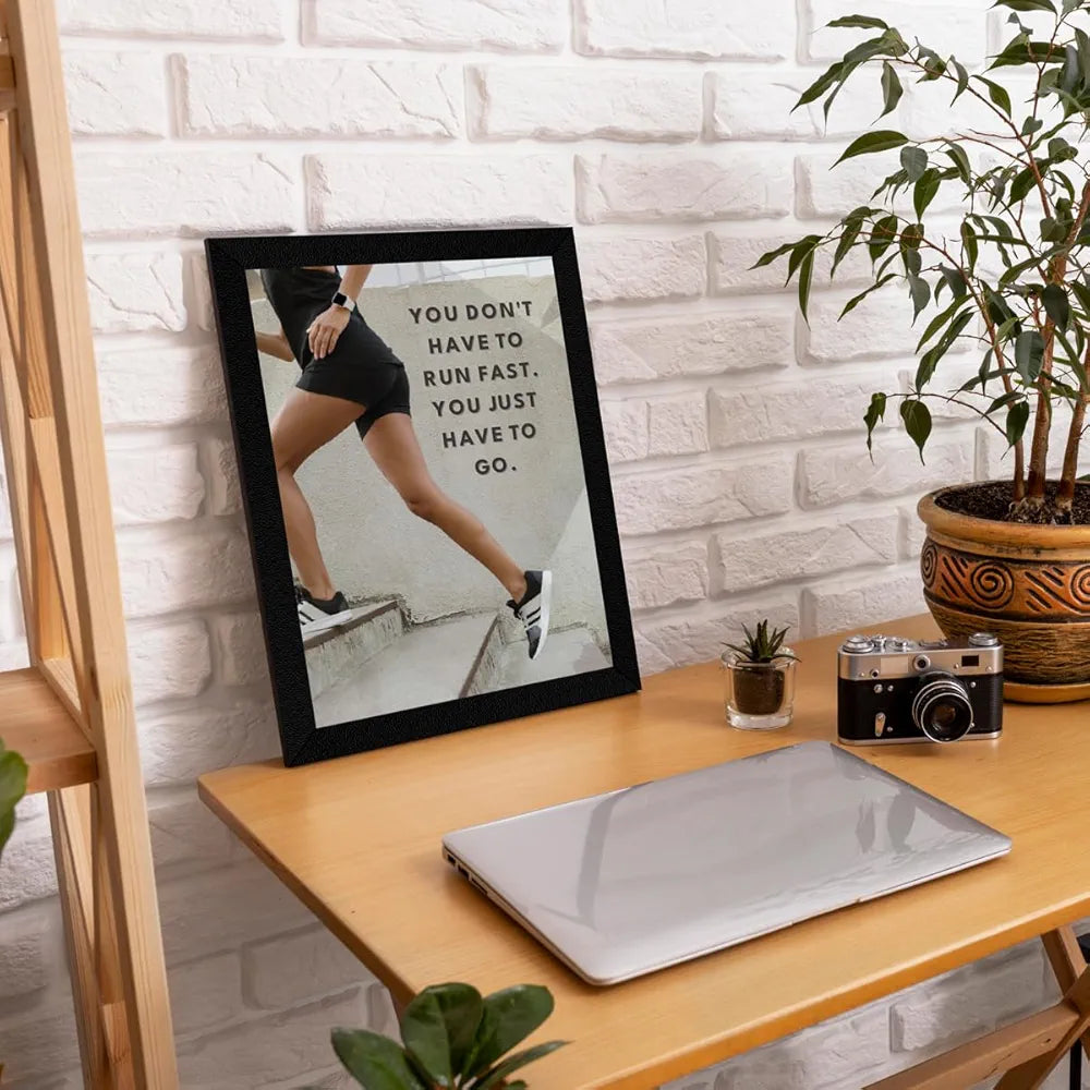 ArtX Paper Big Gym Health Quotes Wall Frame Art Painting AXF00178-MOT Set of 4