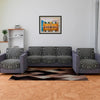 Kuber Industries Sofa Cover 5 Seater Cover Set Digital Painting Quilted for Hall Gray