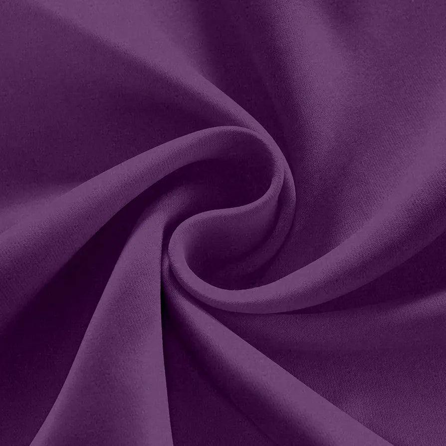 Divine Casa 5 Feet Luxurious Velvet Blackout Curtain Thermal Insulated & Room Darkening Premium Noise Reducing Single Window Panel Colour Plum (Pack of 1)