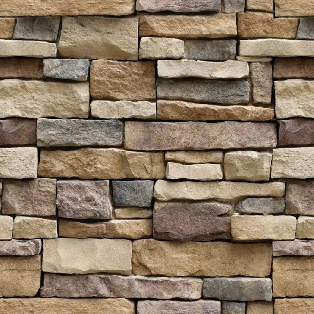 Jaamso Royals Multicolor Brick Stone Wall Papers Bricks-wallpaper 2