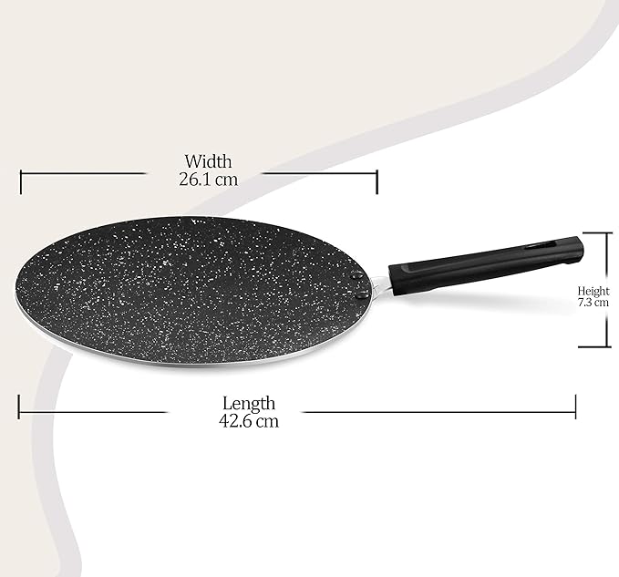 Milton Pro Cook Granito Induction Non-stick Concave Tawa