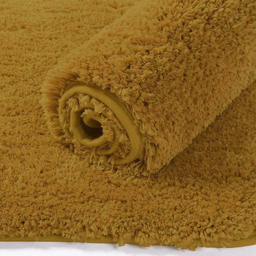 Luxe Home International Runner Super Soft Anti Skid Newman Rug For Bedroom  Rectangular Colour Gold