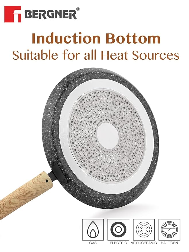 Bergner Earth Black Non-stick 30 Cm Dosa Tawa