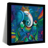 ArtX Ganesh Ji Big Canvas Painting With Frame Multicolour Square