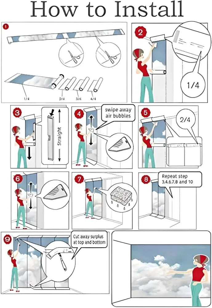 Jaamso Royals Light Red Brick Peel and Stick Wallpaper Wall Decor 500CM