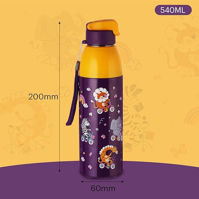 Cello Kidzbee Uranus 600 Wild Wheels Water Bottle | 540 ml