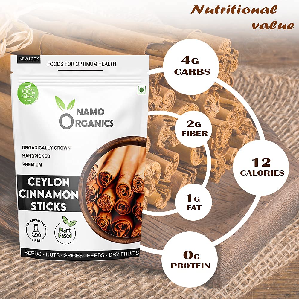 Namo Organics Ceylon Cinnamon Sticks